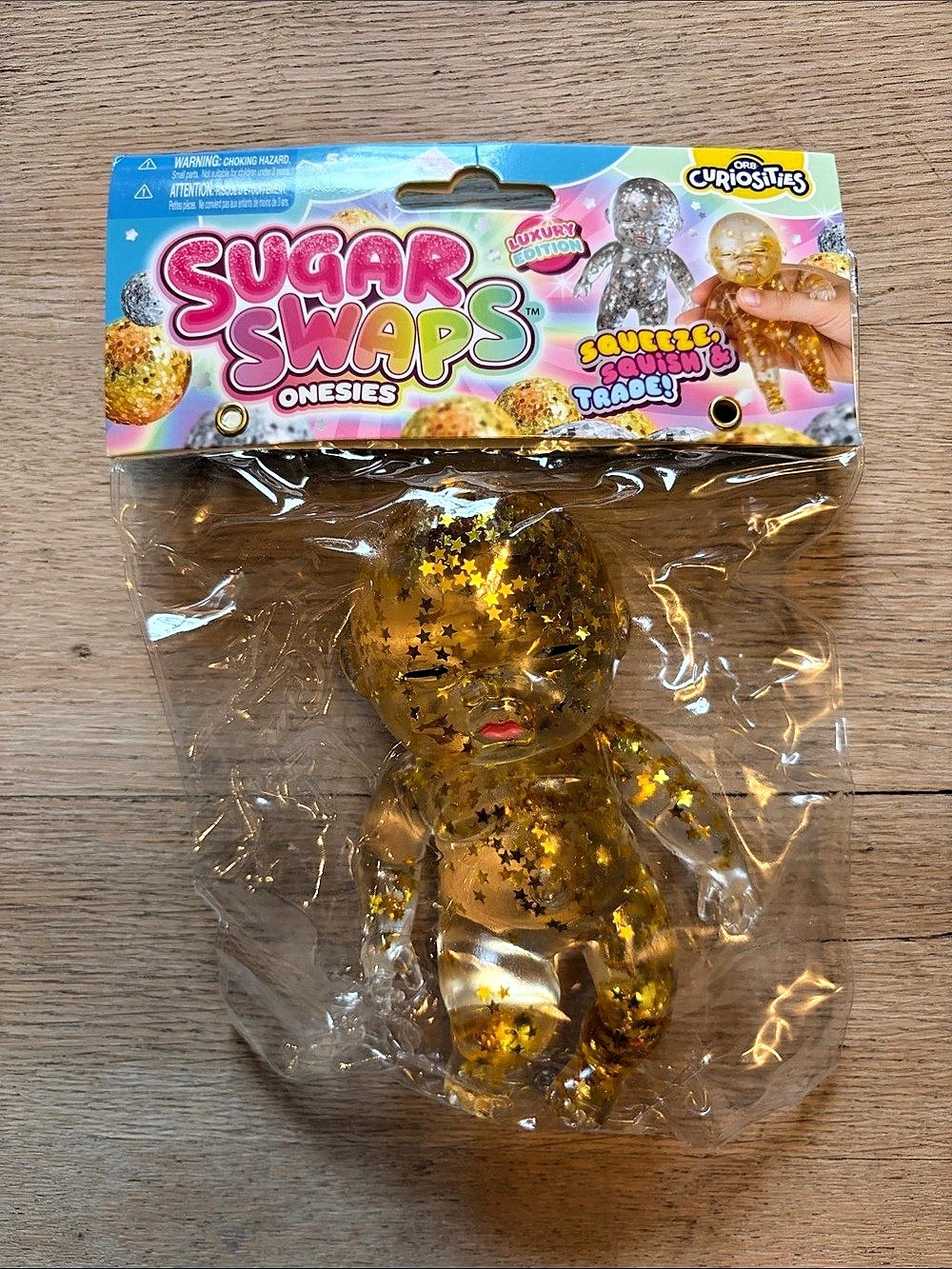 ORB Sugar Swaps Onesies Luxury Edition Gold Collectible Baby NWT